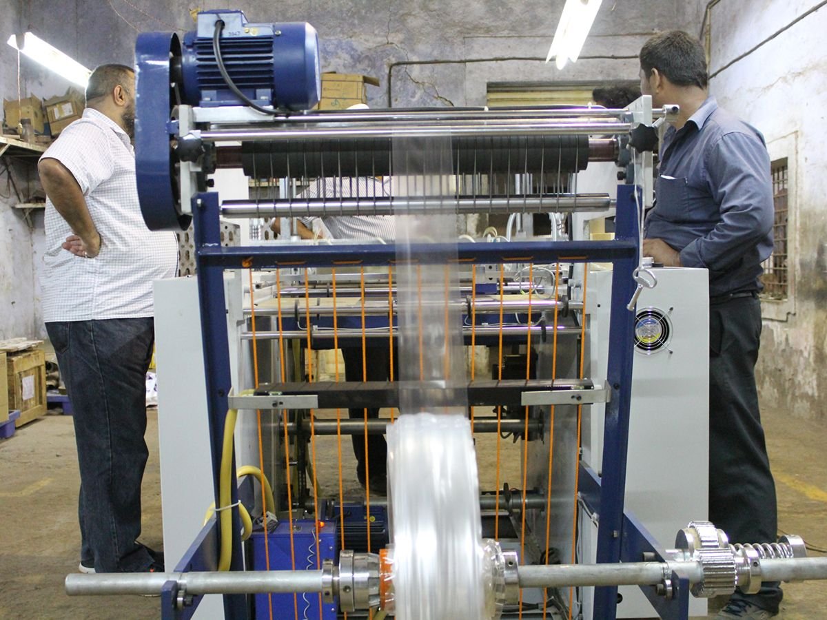Plastic film making plant